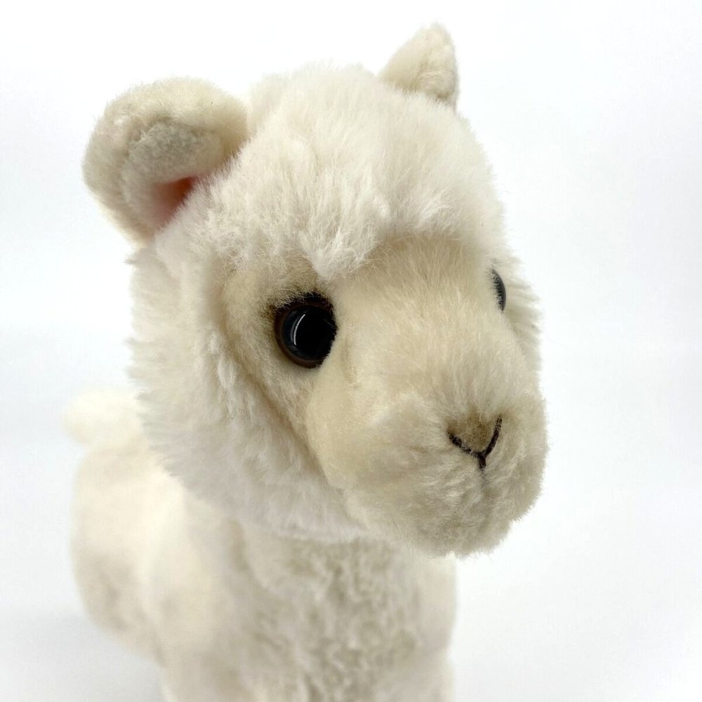 Miyoni Cream Plush Llama Alpaca by Aurora  Stuffed Animal Plushy 12"